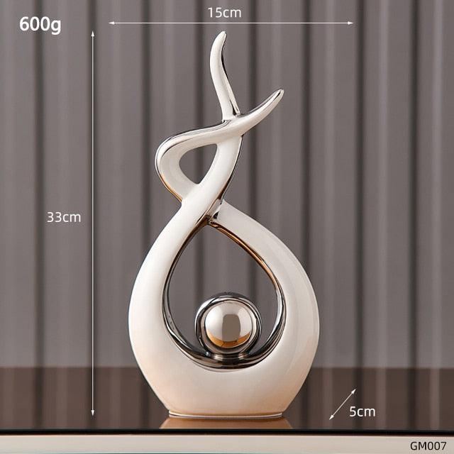 Abstract Sculpture Ceramic Statue Home Décor Figurines