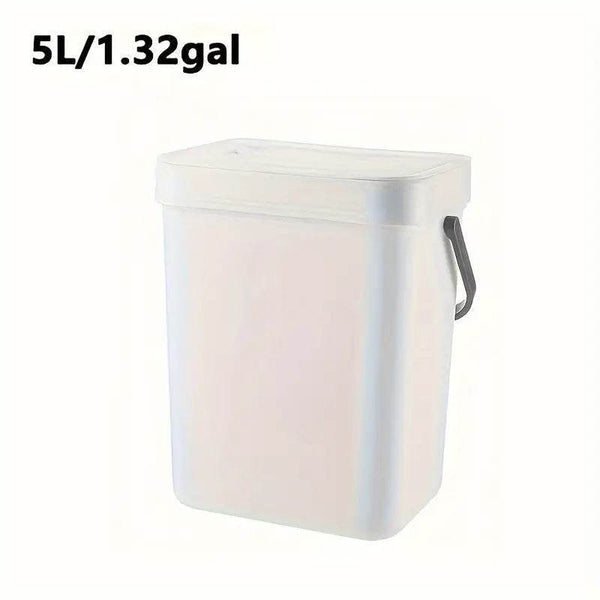 Space Saving Trash Can with Silent Lid