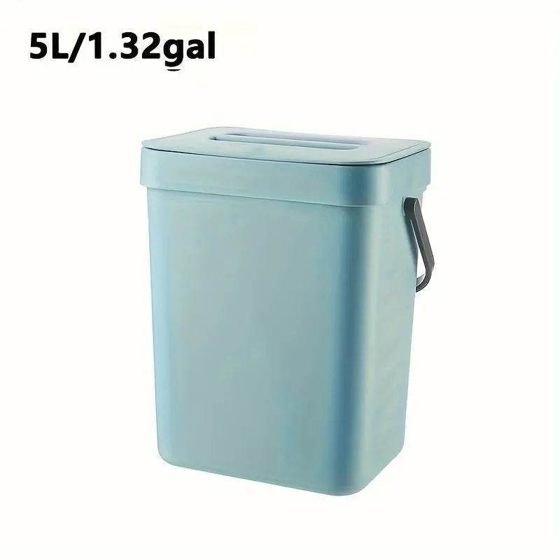 Space Saving Trash Can with Silent Lid