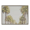 Sylvie LA California Palm Trees Framed Canvas by Laura Evans - Gray / 23x33