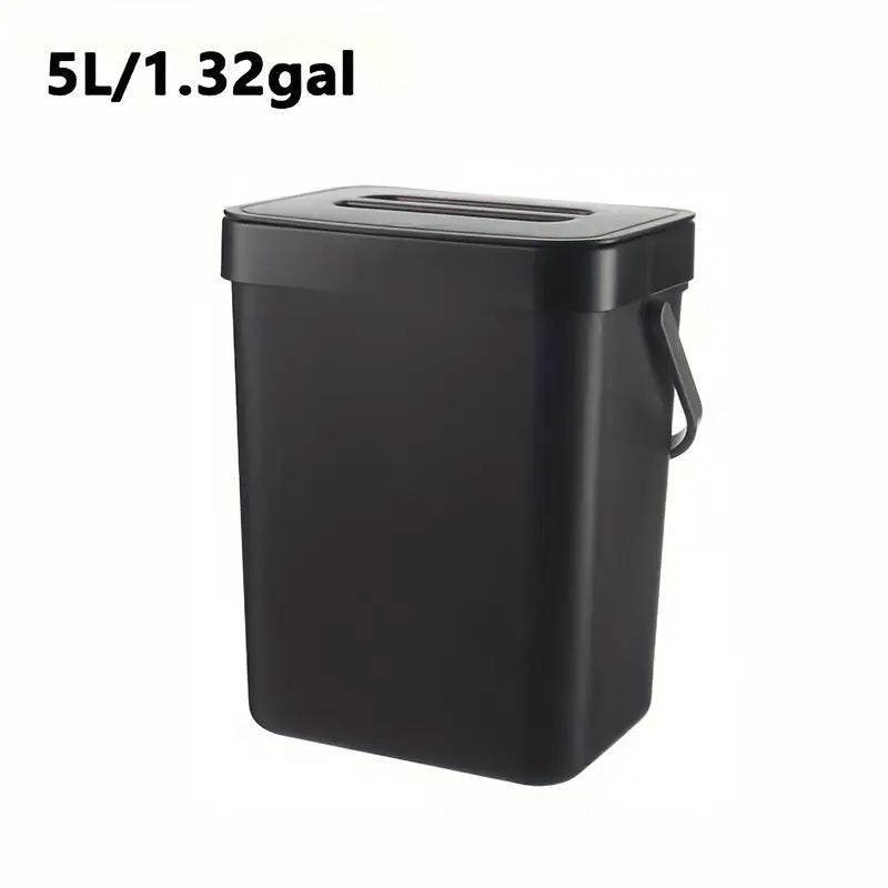 Space Saving Trash Can with Silent Lid