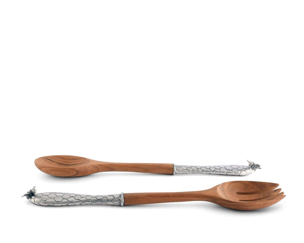 Little Bees Salad Server Set