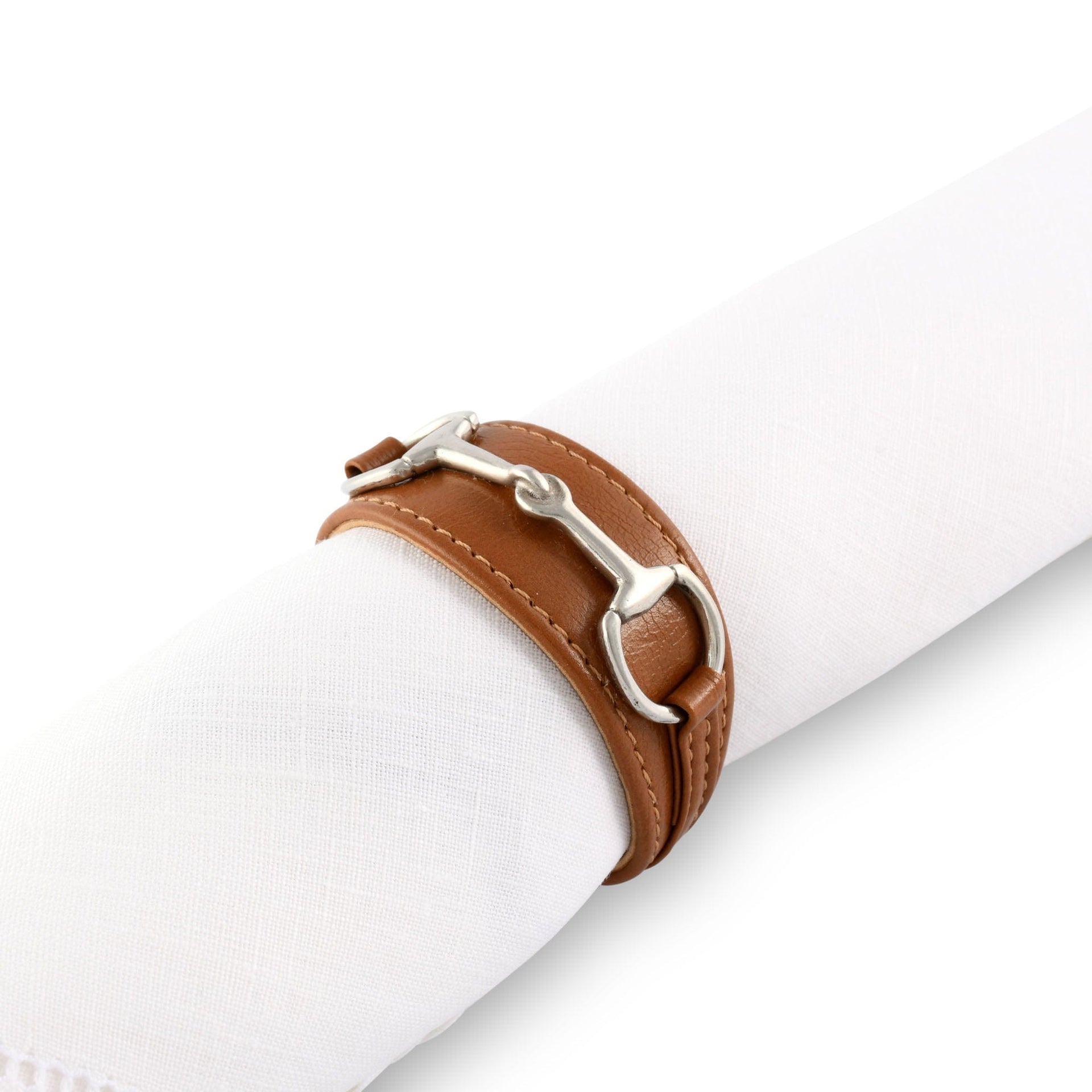 Bit Vegan Leather Napkin Ring Vagabond House