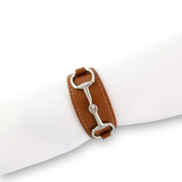 Bit Vegan Leather Napkin Ring Vagabond House