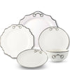 Bone China Pewter Bit Dinnerware