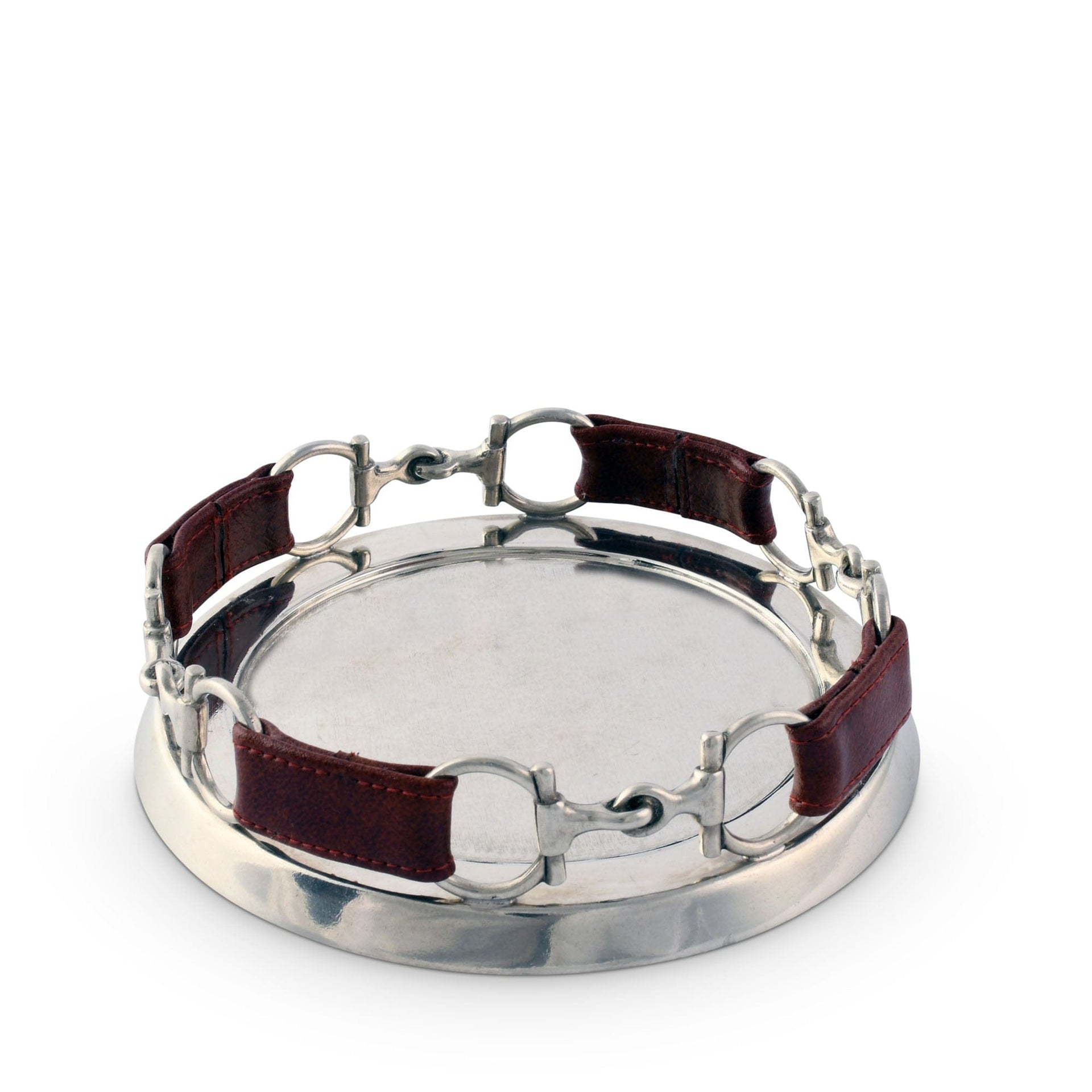 Equestrian Horse Bit Leather Wine Coaster Vagabond House