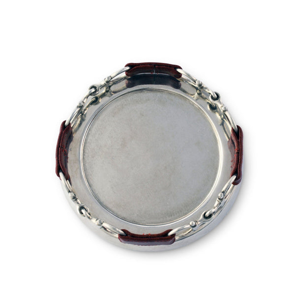 Equestrian Horse Bit Leather Wine Coaster Vagabond House