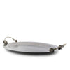 Artichoke Handle Large Steel Serving Tray