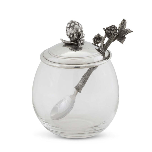 Blackberry Jam Jar with Spoon