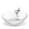 Climbing Bunny Glass Serving / Salad Bowl