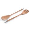 Teak Salad Servings with Pewter Bunny End