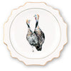 Norwood Narragansett Turkey Bone China Scallop Dinner Plate
