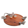 Sunflower Wood Serving Tray