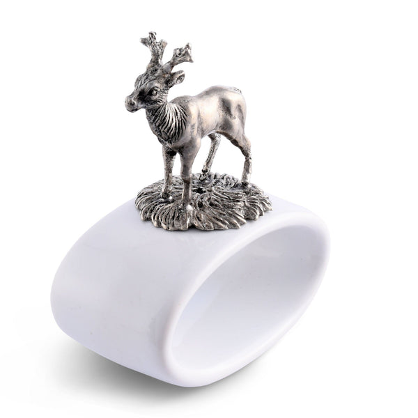 Deer Stoneware Napkin Ring