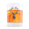 Elk Head Double Old Fashion Bar Glass