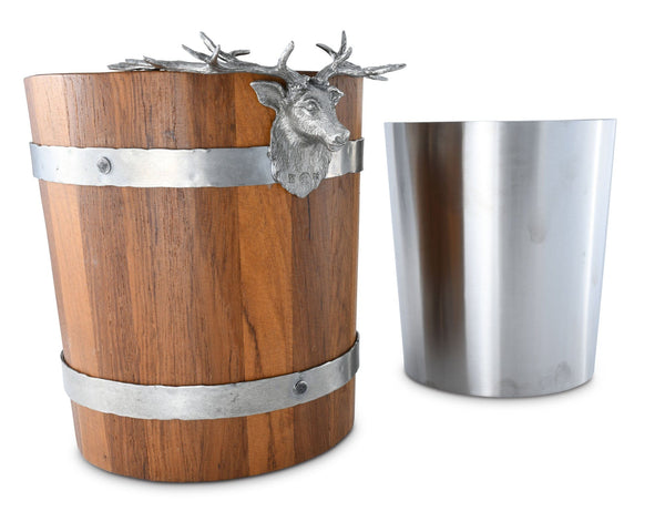 Elk Wood Pail Ice Bucket