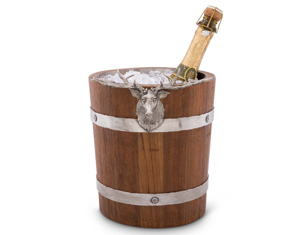 Elk Wood Pail Ice Bucket