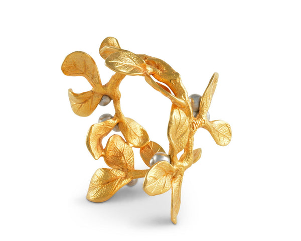 Golden Winter Berry Napkin Ring