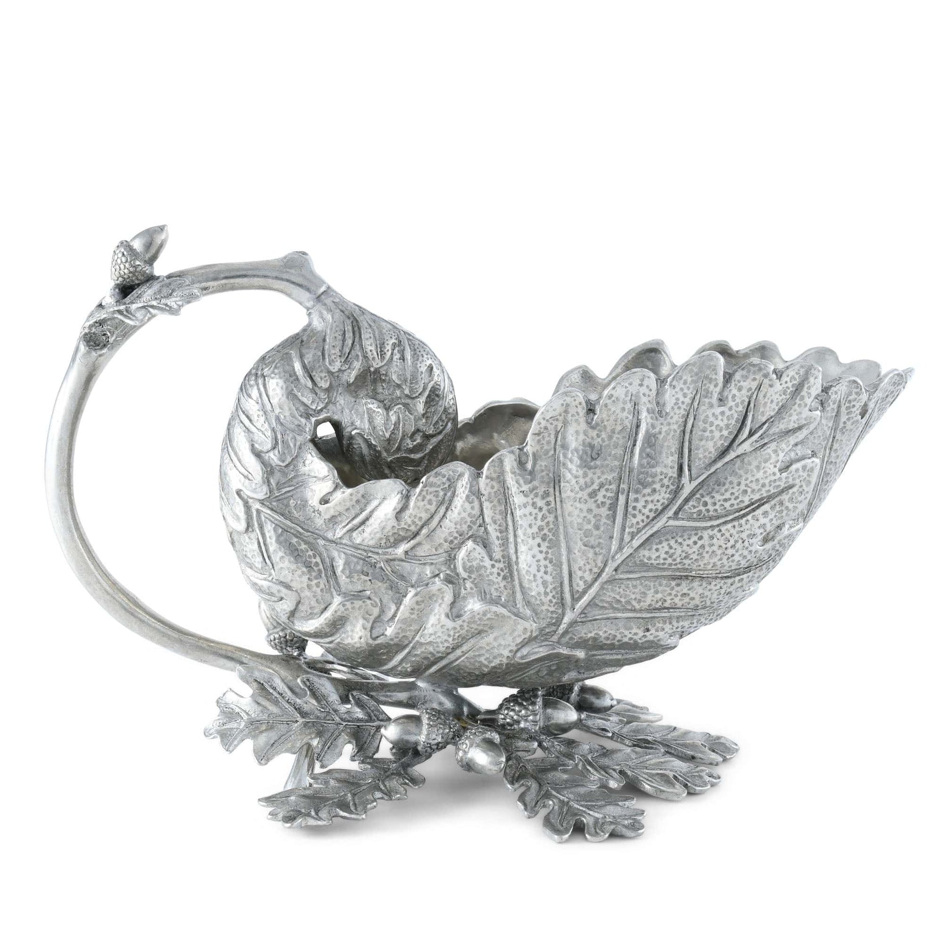 Pewter Oak Leaf Gravy Boat