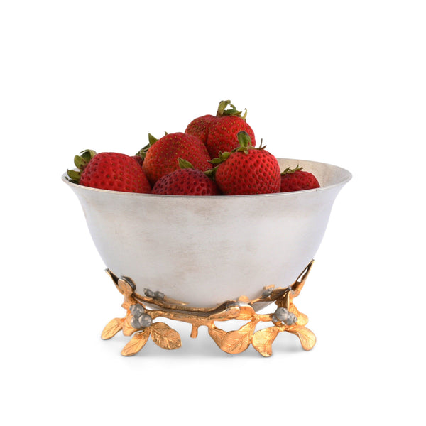 Winter Berry Pewter Bowl