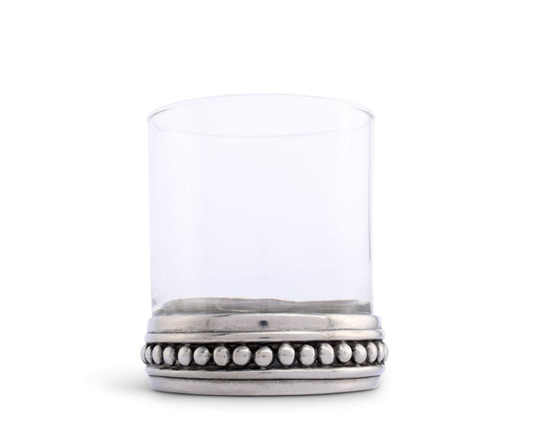 Medici Beading Double Old Fashion Bar Glass