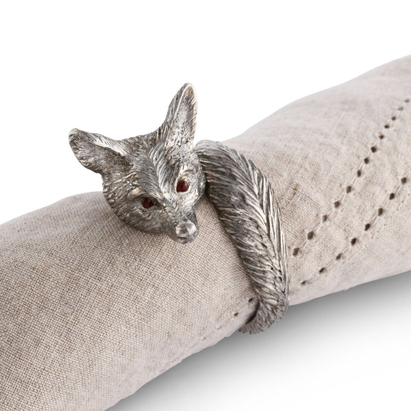 Pewter Fox Napkin Ring