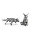 Pewter Foxes Salt & Pepper Set
