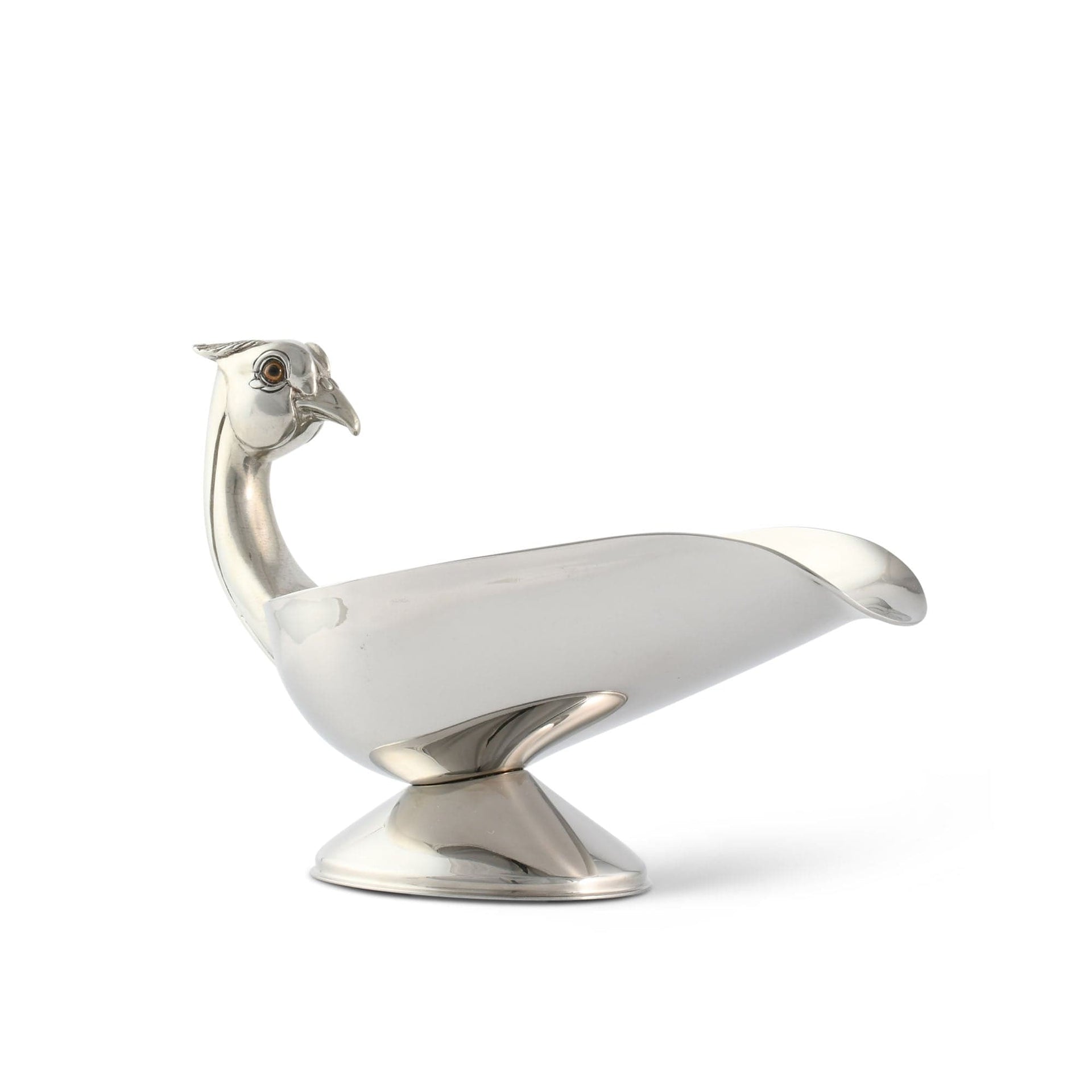 Pheasant  Handle Stainless Steel Gravy / Sauce Server