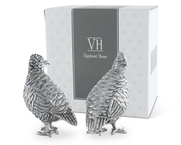 Standing Quails Salt & Pepper Set Vagabond House
