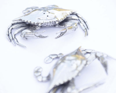 Pewter Blue Crabs Salt & Pepper Set