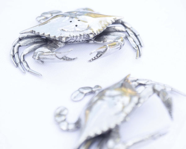 Pewter Blue Crabs Salt & Pepper Set