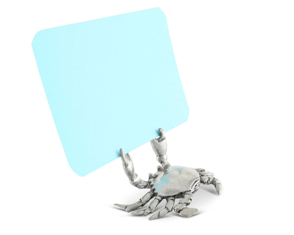 Pewter Crab Place Card Holder