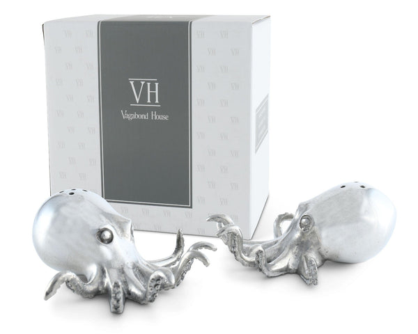 Pewter Octopus Salt & Pepper Set