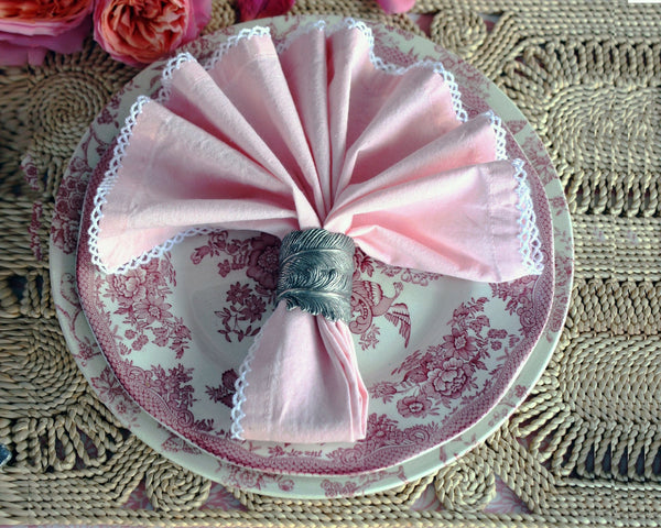 Pewter Feather Napkin Ring