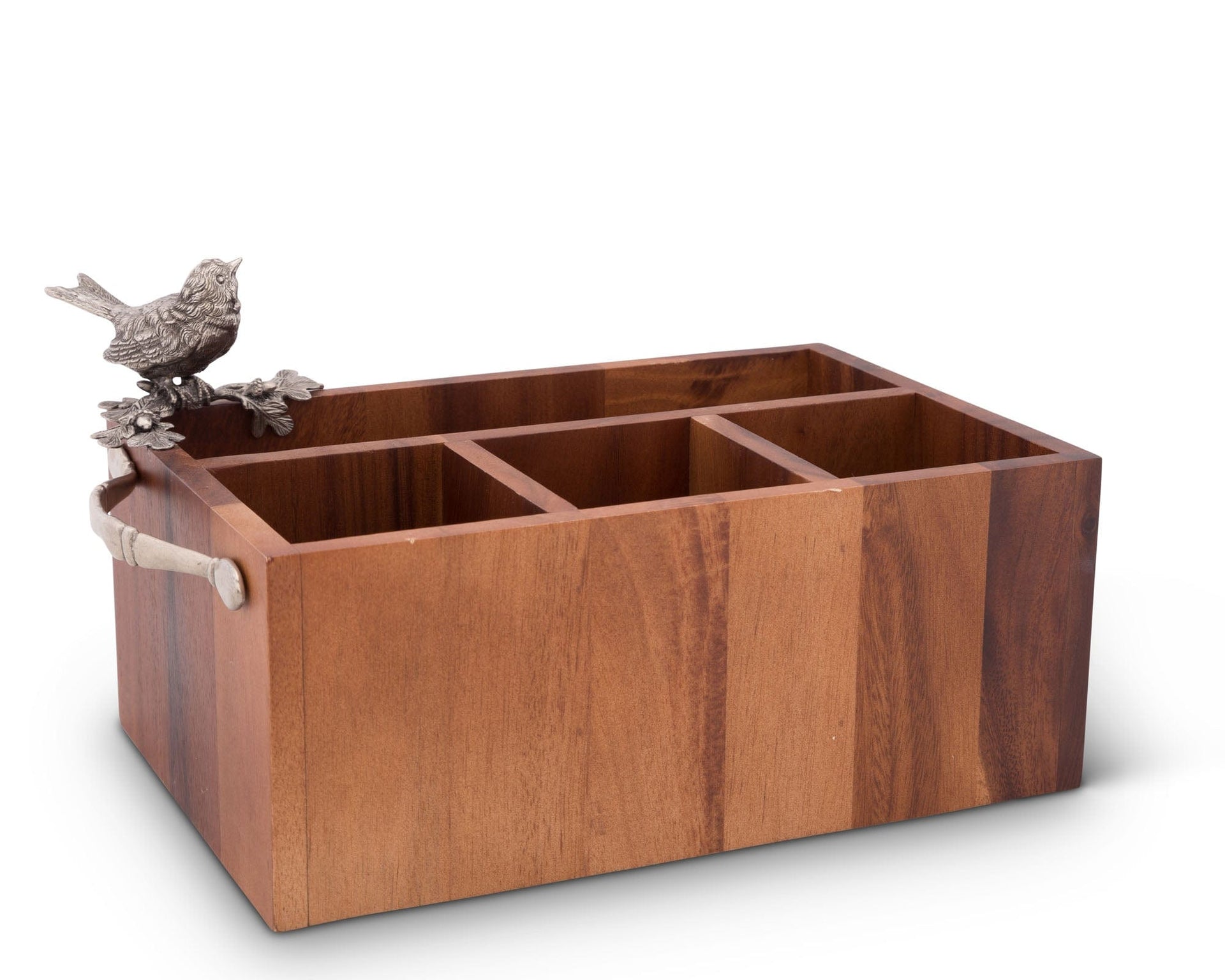 Song Bird Wood Flatware Caddy Vagabond House