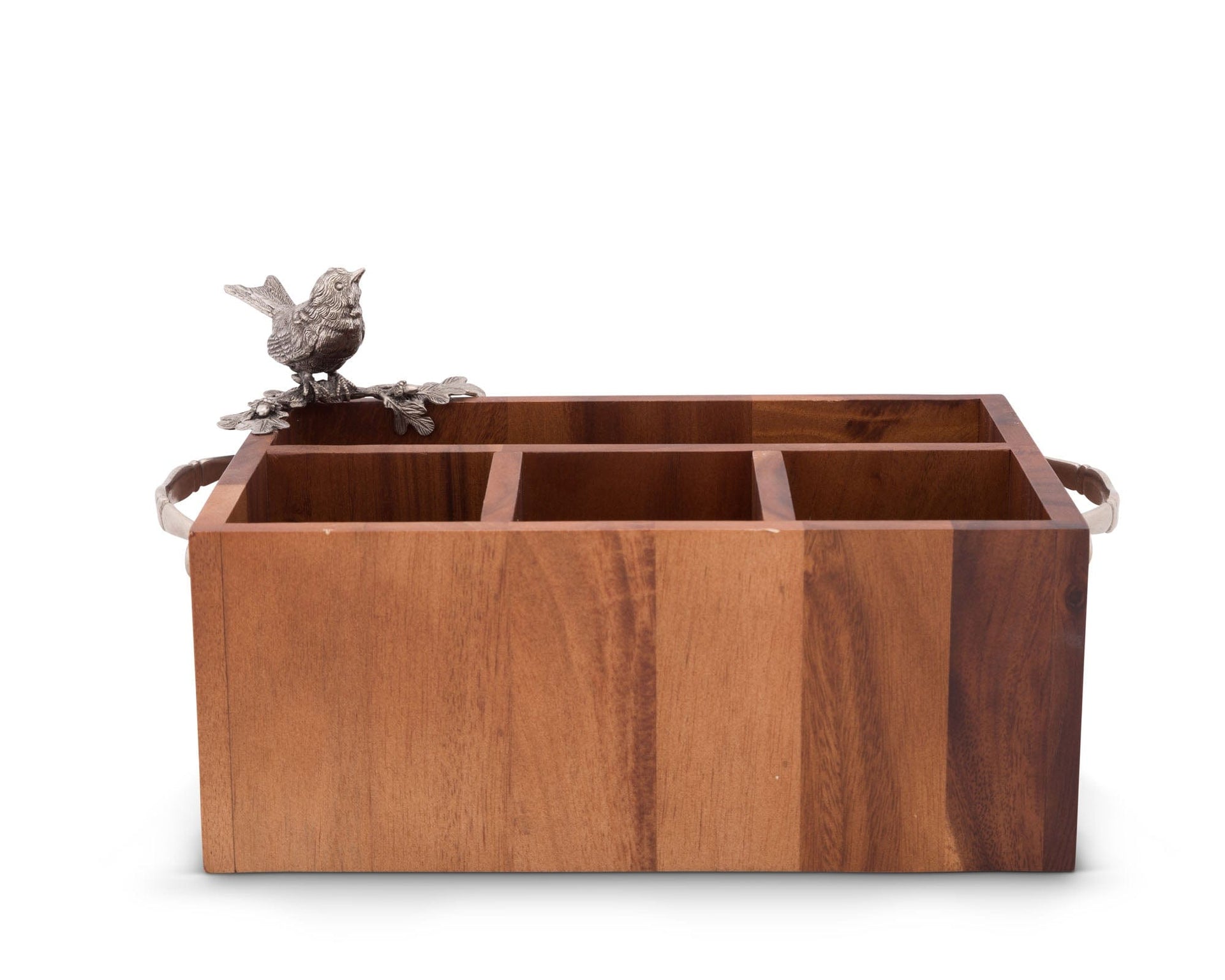 Song Bird Wood Flatware Caddy Vagabond House