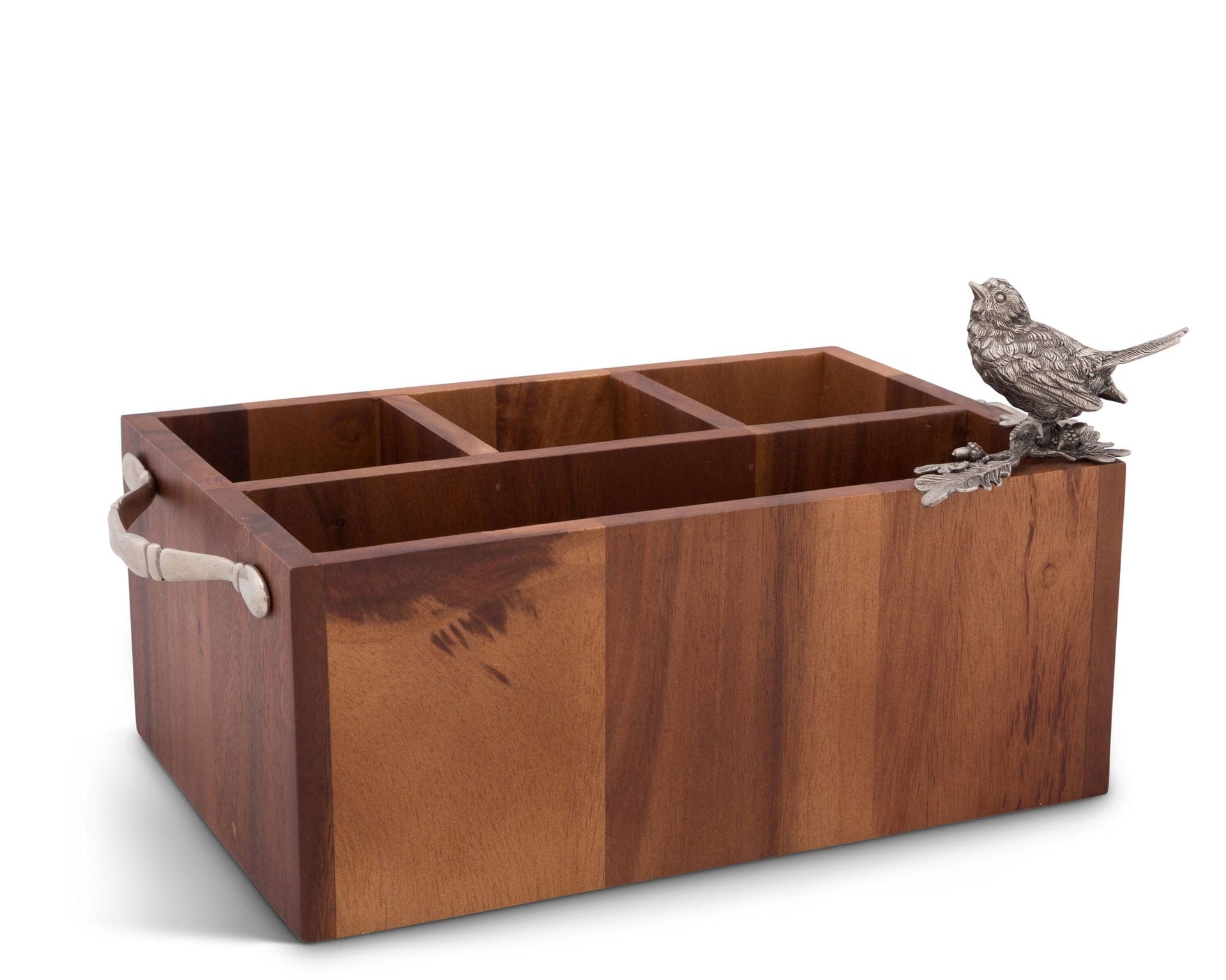 Song Bird Wood Flatware Caddy Vagabond House