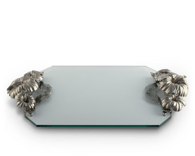 Hibiscus Flower Glass Tray