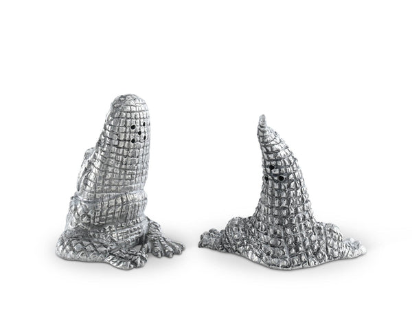 Pewter Alligator Salt & Pepper Set Vagabond House