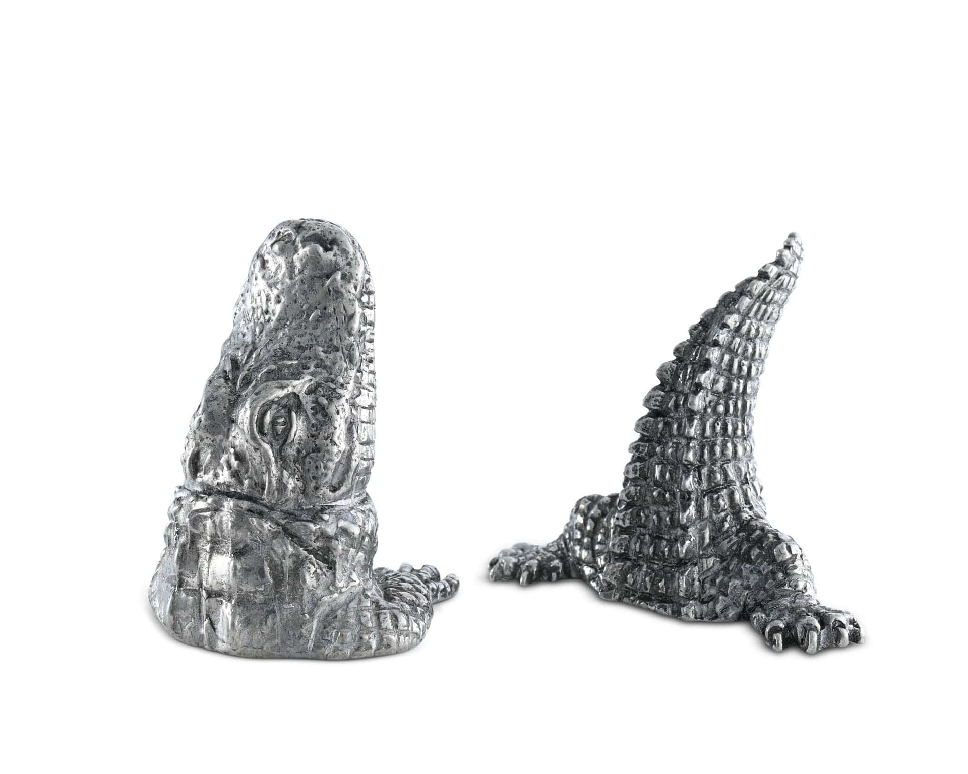 Pewter Alligator Salt & Pepper Set Vagabond House