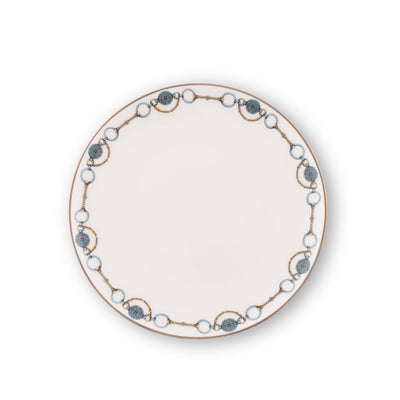 Amarillo Concho Pattern Bone China Round Bread Plate