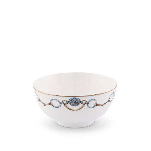 Amarillo Concho Pattern Bone China Round Cereal / Dip Bowl