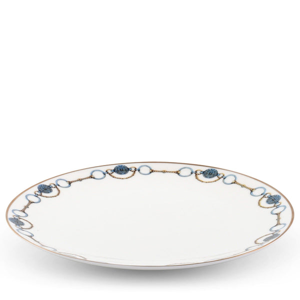 Amarillo Concho Pattern Bone China Round Charger Plate