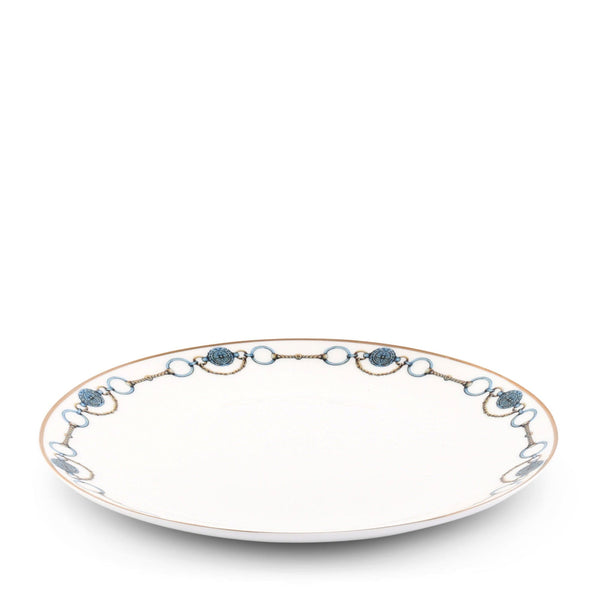 Amarillo Concho Pattern Bone China Round Dinner Plate