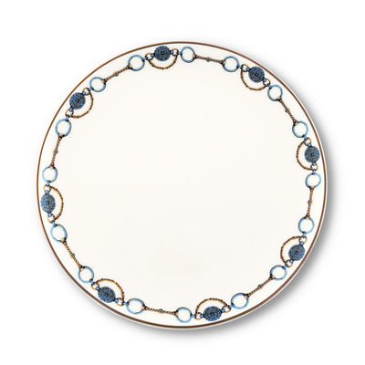 Amarillo Concho Pattern Bone China Round Salad Plate
