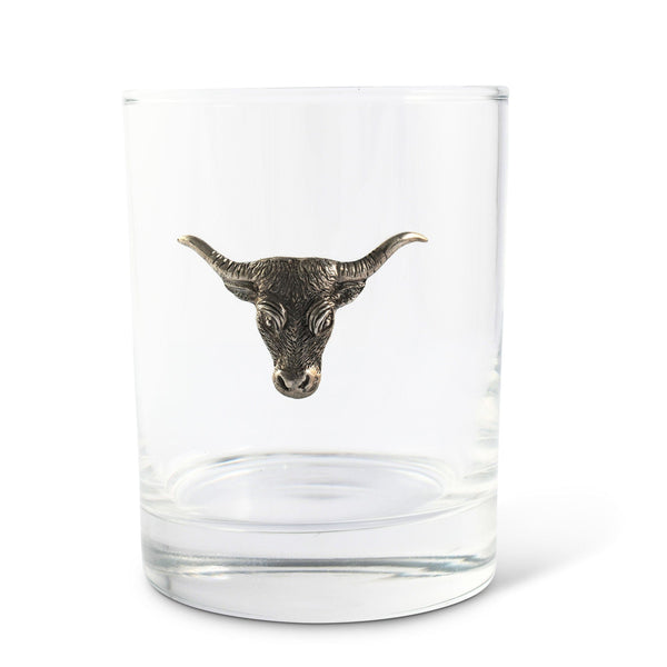 Long Horn Double Old Fashion Bar Glass Vagabond House