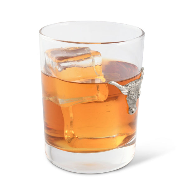Long Horn Double Old Fashion Bar Glass Vagabond House