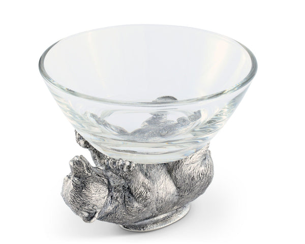 Pewter Bear Sauce Bowl Vagabond House