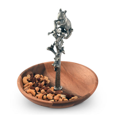 Squirrel Wood Candy / Nut Dish