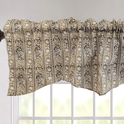 DaDa Bedding Moroccan Paisley Filigree Floral Window Curtain Valance - 18
